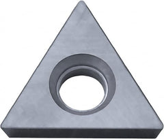 Kyocera - TPGB322 Grade KW10 Carbide Turning Insert - Uncoated, 60° Triangle, 3/8" Inscr Circle, 1/8" Thick, 1/32" Corner Radius - Americas Industrial Supply