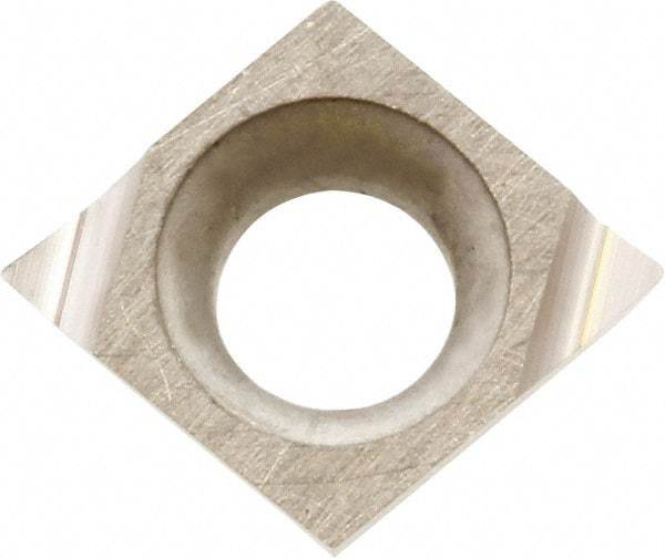 Kyocera - CCGT141102 F Grade KW10 Carbide Turning Insert - Uncoated, 80° Diamond, 4.2926mm Inscr Circle, 1.8034mm Thick, 0.004" Corner Radius - Americas Industrial Supply