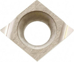 Kyocera - CCGT110902 F Grade KW10 Carbide Turning Insert - Uncoated, 80° Diamond, 3.5052mm Inscr Circle, 1.397mm Thick, 0.004" Corner Radius - Americas Industrial Supply