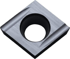 Kyocera - CCGT215013 U Grade PR1225 Carbide Turning Insert - Megacoat Finish, 80° Diamond, 1/4" Inscr Circle, 3/32" Thick, 0.0508mm Corner Radius - Americas Industrial Supply