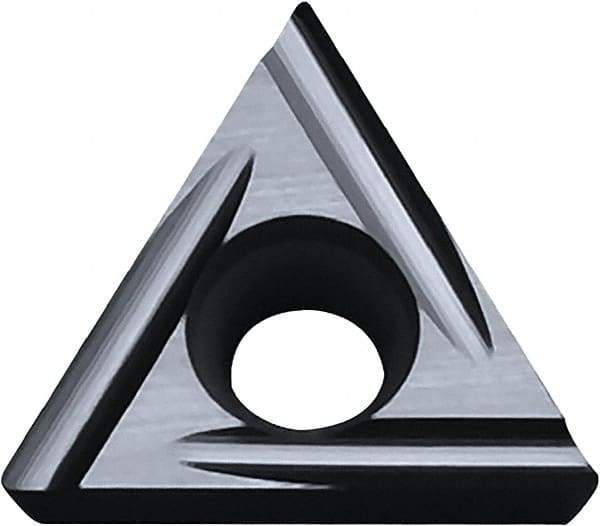 Kyocera - TCGT1.51.50.2 U Grade TN60 Cermet Turning Insert - Uncoated, 60° Triangle, 3/16" Inscr Circle, 3/32" Thick, 0.004" Corner Radius - Americas Industrial Supply
