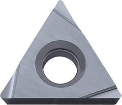 Kyocera - TPGH221 Grade KW10 Carbide Turning Insert - Uncoated, 60° Triangle, 1/4" Inscr Circle, 1/8" Thick, 1/64" Corner Radius - Americas Industrial Supply