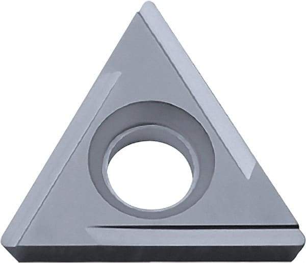 Kyocera - TPGH322 H Grade TN60 Cermet Turning Insert - Uncoated, 60° Triangle, 3/8" Inscr Circle, 1/8" Thick, 1/32" Corner Radius - Americas Industrial Supply