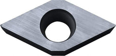 Kyocera - DCGW32.51 Grade KW10 Carbide Turning Insert - Uncoated, 55° Diamond, 3/8" Inscr Circle, 5/32" Thick, 1/64" Corner Radius - Americas Industrial Supply