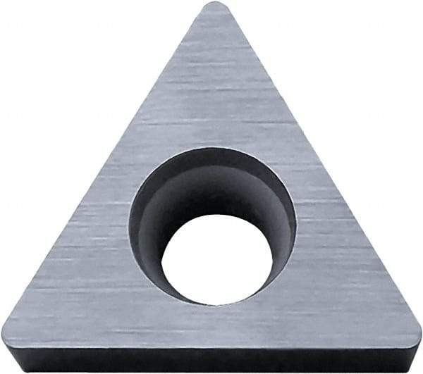 Kyocera - TCGW220.2 Grade KW10 Carbide Turning Insert - Uncoated, 60° Triangle, 1/4" Inscr Circle, 1/8" Thick, 0.004" Corner Radius - Americas Industrial Supply