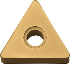 Kyocera - TNGA332 Grade KW10 Carbide Turning Insert - Uncoated, 60° Triangle, 3/8" Inscr Circle, 3/16" Thick, 1/32" Corner Radius - Americas Industrial Supply
