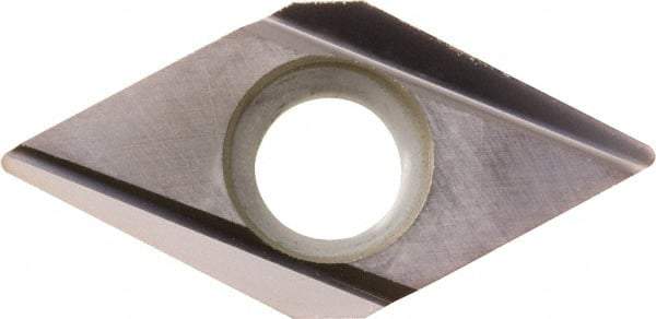Kyocera - DCGT32.50.2 J Grade PR1225 Carbide Turning Insert - Megacoat Finish, 55° Diamond, 3/8" Inscr Circle, 5/32" Thick, 0.004" Corner Radius - Americas Industrial Supply