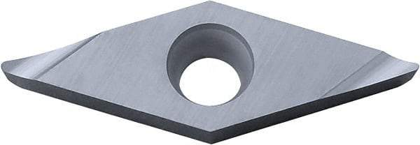 Kyocera - VCGT332 A3 Grade KW10 Carbide Turning Insert - Uncoated, 35° Diamond, 3/8" Inscr Circle, 3/16" Thick, 1/32" Corner Radius - Americas Industrial Supply