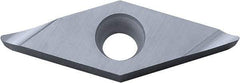 Kyocera - VCGT332 A3 Grade KW10 Carbide Turning Insert - Uncoated, 35° Diamond, 3/8" Inscr Circle, 3/16" Thick, 1/32" Corner Radius - Americas Industrial Supply