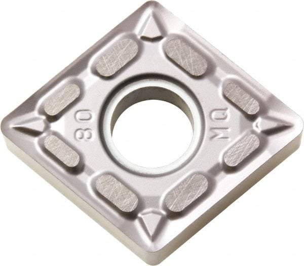 Kyocera - CNMG431 MQ Grade PR1125 Carbide Turning Insert - TiAlN Finish, 80° Diamond, 1/2" Inscr Circle, 3/16" Thick, 1/64" Corner Radius - Americas Industrial Supply