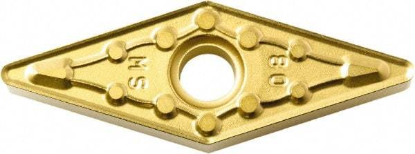 Kyocera - VNMG331 MS Grade CA6515 Carbide Turning Insert - TiCN/Al2O3/TiN Finish, 35° Diamond, 3/8" Inscr Circle, 3/16" Thick, 1/64" Corner Radius - Americas Industrial Supply