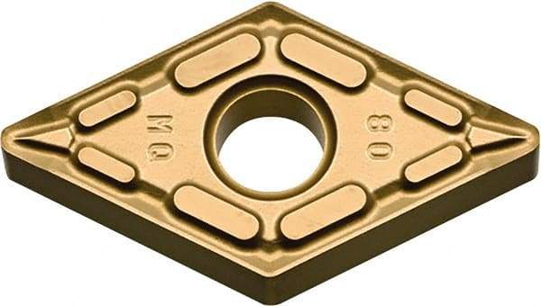 Kyocera - DNMG432 MQ Grade SW05 Carbide Turning Insert - Uncoated, 55° Diamond, 1/2" Inscr Circle, 3/16" Thick, 1/32" Corner Radius - Americas Industrial Supply