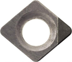 Kyocera - CCMW14111 Grade KBN10M CBN Turning Insert - Megacoat Finish, 80° Diamond, 4.2926mm Inscr Circle, 1.8034mm Thick, 1/64" Corner Radius - Americas Industrial Supply