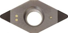 Kyocera - DCMW21.50.5 Grade KBN25M CBN Turning Insert - Megacoat Finish, 55° Diamond, 1/4" Inscr Circle, 3/32" Thick, 0.008" Corner Radius - Americas Industrial Supply