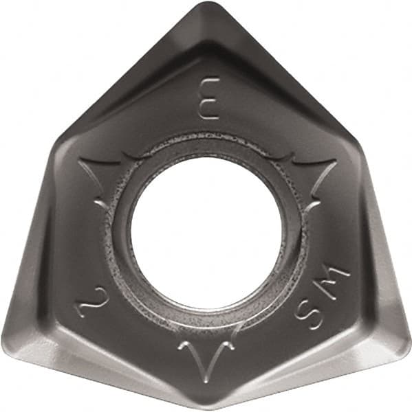 Kyocera - WNMU080608 SM Grade PR1525 Carbide Milling Insert - Megacoat Nano Finish, 6.65mm Thick, 0.8mm Corner Radius - Americas Industrial Supply