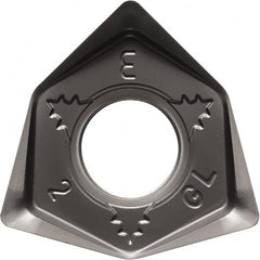 Kyocera - WNEU080608 GL Grade PR1535 Carbide Milling Insert - Megacoat Nano Finish, 6.65mm Thick, 0.8mm Corner Radius - Americas Industrial Supply