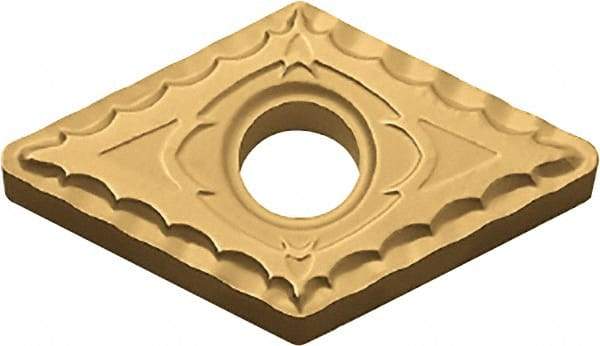 Kyocera - DNMG432 XQ Grade CA515 Carbide Turning Insert - TiCN/Al2O3/TiN Finish, 55° Diamond, 1/2" Inscr Circle, 3/16" Thick, 1/32" Corner Radius - Americas Industrial Supply