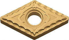 Kyocera - DNMG432 XQ Grade CA515 Carbide Turning Insert - TiCN/Al2O3/TiN Finish, 55° Diamond, 1/2" Inscr Circle, 3/16" Thick, 1/32" Corner Radius - Americas Industrial Supply