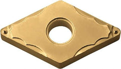 Kyocera - DNMG331 GP Grade CA530 Carbide Turning Insert - TiCN/Al2O3/TiN Finish, 55° Diamond, 3/8" Inscr Circle, 3/16" Thick, 1/64" Corner Radius - Americas Industrial Supply
