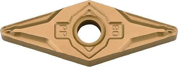 Kyocera - VNMG331 PP Grade CA525 Carbide Turning Insert - TiCN/Al2O3/TiN Finish, 35° Diamond, 3/8" Inscr Circle, 3/16" Thick, 1/64" Corner Radius - Americas Industrial Supply