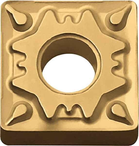 Kyocera - SNMG433 HQ Grade CA515 Carbide Turning Insert - TiCN/Al2O3/TiN Finish, 90° Square, 1/2" Inscr Circle, 3/16" Thick, 3/64" Corner Radius - Americas Industrial Supply
