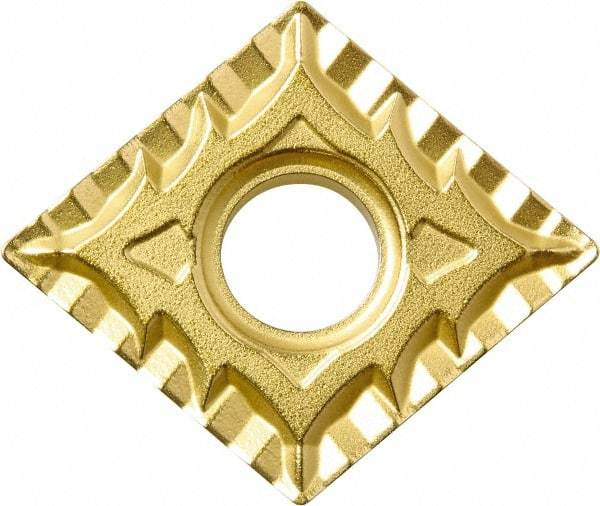Kyocera - CNMG431 CQ Grade CA530 Carbide Turning Insert - TiCN/Al2O3/TiN Finish, 80° Diamond, 1/2" Inscr Circle, 3/16" Thick, 1/64" Corner Radius - Americas Industrial Supply