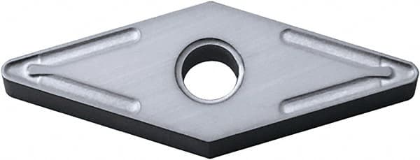 Kyocera - VNMG333 Grade TN60 Cermet Turning Insert - Uncoated, 35° Diamond, 3/8" Inscr Circle, 3/16" Thick, 3/64" Corner Radius - Americas Industrial Supply