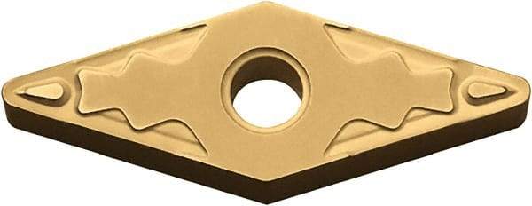 Kyocera - VNMG333 HQ Grade CA510 Carbide Turning Insert - TiCN/Al2O3/TiN Finish, 35° Diamond, 3/8" Inscr Circle, 3/16" Thick, 3/64" Corner Radius - Americas Industrial Supply