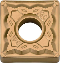 Kyocera - SNMG431 PQ Grade PV720 Cermet Turning Insert - TiCN (Megacoat Nano) Finish, 90° Square, 1/2" Inscr Circle, 3/16" Thick, 1/64" Corner Radius - Americas Industrial Supply