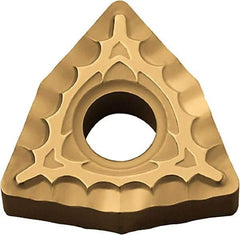 Kyocera - WNMG432 XQ Grade PV720 Cermet Turning Insert - TiCN (Megacoat Nano) Finish, 80° Trigon, 1/2" Inscr Circle, 3/16" Thick, 1/32" Corner Radius - Americas Industrial Supply