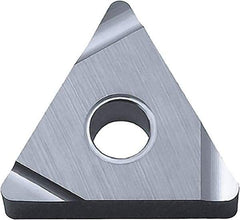Kyocera - TNEG331 SSF Grade PV720 Cermet Turning Insert - TiCN (Megacoat Nano) Finish, 60° Triangle, 3/8" Inscr Circle, 3/16" Thick, 1/64" Corner Radius - Americas Industrial Supply