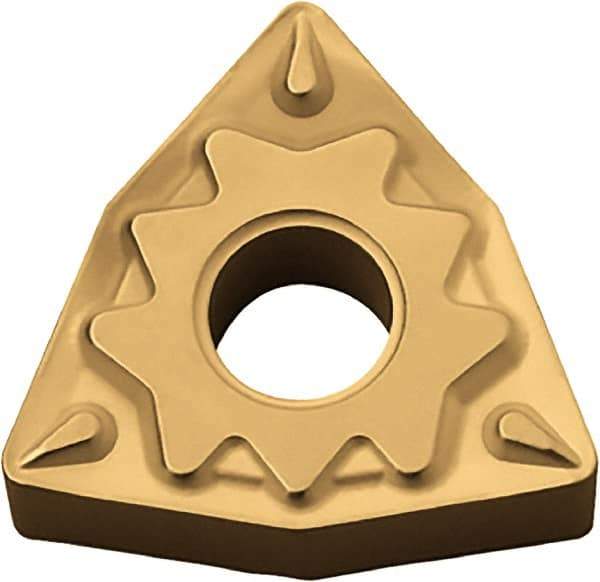 Kyocera - WNMG32.51 HQ Grade TN60 Cermet Turning Insert - Uncoated, 80° Trigon, 3/8" Inscr Circle, 5/32" Thick, 1/64" Corner Radius - Americas Industrial Supply