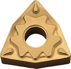 Kyocera - WNMG433 HQ Grade CA530 Carbide Turning Insert - TiCN/Al2O3/TiN Finish, 80° Trigon, 1/2" Inscr Circle, 3/16" Thick, 3/64" Corner Radius - Americas Industrial Supply