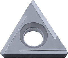 Kyocera - TPGT331 H Grade TN60 Cermet Turning Insert - Uncoated, 60° Triangle, 3/8" Inscr Circle, 3/16" Thick, 1/64" Corner Radius - Americas Industrial Supply