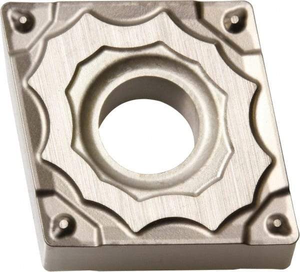 Kyocera - CNMG431 GP Grade PV720 Cermet Turning Insert - TiCN (Megacoat Nano) Finish, 80° Diamond, 1/2" Inscr Circle, 3/16" Thick, 1/64" Corner Radius - Americas Industrial Supply