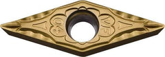 Kyocera - VBMT221 VF Grade CA530 Carbide Turning Insert - TiCN/Al2O3/TiN Finish, 35° Diamond, 1/4" Inscr Circle, 1/8" Thick, 1/64" Corner Radius - Americas Industrial Supply