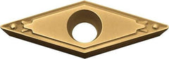 Kyocera - VBMT331 HQ Grade CA515 Carbide Turning Insert - TiCN/Al2O3/TiN Finish, 35° Diamond, 3/8" Inscr Circle, 3/16" Thick, 1/64" Corner Radius - Americas Industrial Supply
