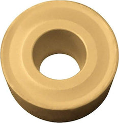 Kyocera - RCMX1204M0 Grade CA6525 Carbide Turning Insert - TiCN/Al2O3/TiN Finish, Round, 12mm Inscr Circle, 3/16" Thick - Americas Industrial Supply