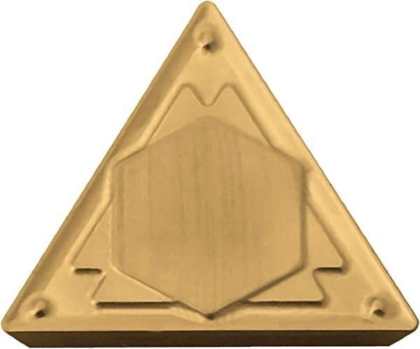 Kyocera - TPMR221 HQ Grade CA530 Carbide Turning Insert - TiCN/Al2O3/TiN Finish, 60° Triangle, 1/4" Inscr Circle, 1/8" Thick, 1/64" Corner Radius - Americas Industrial Supply
