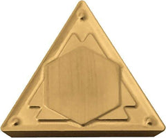 Kyocera - TPMR221 HQ Grade CA530 Carbide Turning Insert - TiCN/Al2O3/TiN Finish, 60° Triangle, 1/4" Inscr Circle, 1/8" Thick, 1/64" Corner Radius - Americas Industrial Supply