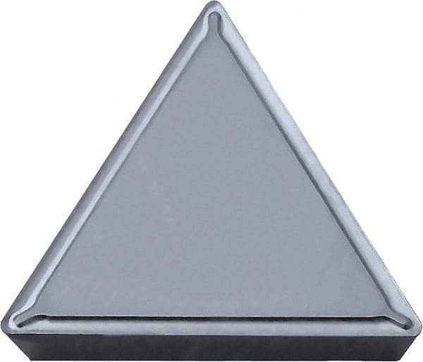 Kyocera - TPMR321 DP Grade TN60 Cermet Turning Insert - Uncoated, 60° Triangle, 3/8" Inscr Circle, 1/8" Thick, 1/64" Corner Radius - Americas Industrial Supply