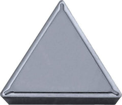 Kyocera - TPMR321 DP Grade TN60 Cermet Turning Insert - Uncoated, 60° Triangle, 3/8" Inscr Circle, 1/8" Thick, 1/64" Corner Radius - Americas Industrial Supply