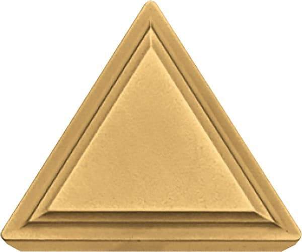 Kyocera - TPMR321 Grade CA515 Carbide Turning Insert - TiCN/Al2O3/TiN Finish, 60° Triangle, 3/8" Inscr Circle, 1/8" Thick, 1/64" Corner Radius - Americas Industrial Supply