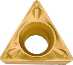 Kyocera - TPMX221 WP Grade CA515 Carbide Turning Insert - TiCN/Al2O3/TiN Finish, 60° Triangle, 1/4" Inscr Circle, 1/8" Thick, 1/64" Corner Radius - Americas Industrial Supply