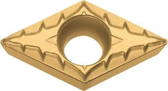 Kyocera - DCMT32.51 XP Grade CA515 Carbide Turning Insert - TiCN/Al2O3/TiN Finish, 55° Diamond, 3/8" Inscr Circle, 5/32" Thick, 1/64" Corner Radius - Americas Industrial Supply
