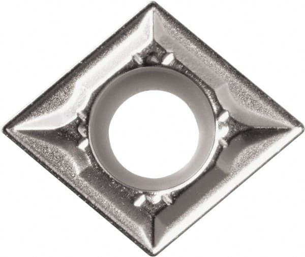 Kyocera - CCMT32.50.5 GK Grade CA6515 Carbide Turning Insert - TiCN/Al2O3/TiN Finish, 80° Diamond, 3/8" Inscr Circle, 5/32" Thick, 0.008" Corner Radius - Americas Industrial Supply