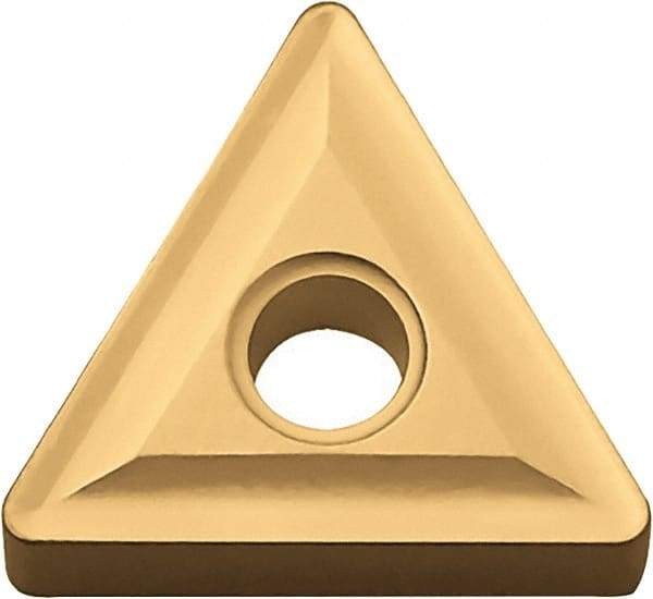 Kyocera - TNMG432 Grade CA525 Carbide Turning Insert - TiCN/Al2O3/TiN Finish, 60° Triangle, 1/2" Inscr Circle, 3/16" Thick, 1/32" Corner Radius - Americas Industrial Supply