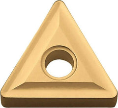 Kyocera - TNMG432 Grade CA525 Carbide Turning Insert - TiCN/Al2O3/TiN Finish, 60° Triangle, 1/2" Inscr Circle, 3/16" Thick, 1/32" Corner Radius - Americas Industrial Supply
