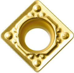 Kyocera - SCMT32.51 HQ Grade CA515 Carbide Turning Insert - TiCN/Al2O3/TiN Finish, 90° Square, 3/8" Inscr Circle, 5/32" Thick, 1/64" Corner Radius - Americas Industrial Supply