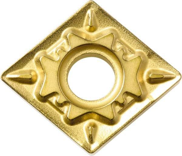 Kyocera - CNMG433 HQ Grade CA515 Carbide Turning Insert - TiCN/Al2O3/TiN Finish, 80° Diamond, 1/2" Inscr Circle, 3/16" Thick, 3/64" Corner Radius - Americas Industrial Supply